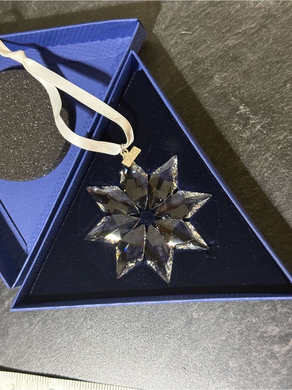 Swarovski Annual Edition 2013 Christmas Ornament Clear Crystal Star 5004486 Box